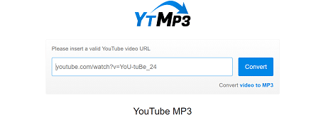 YouTube to MP3 video converter